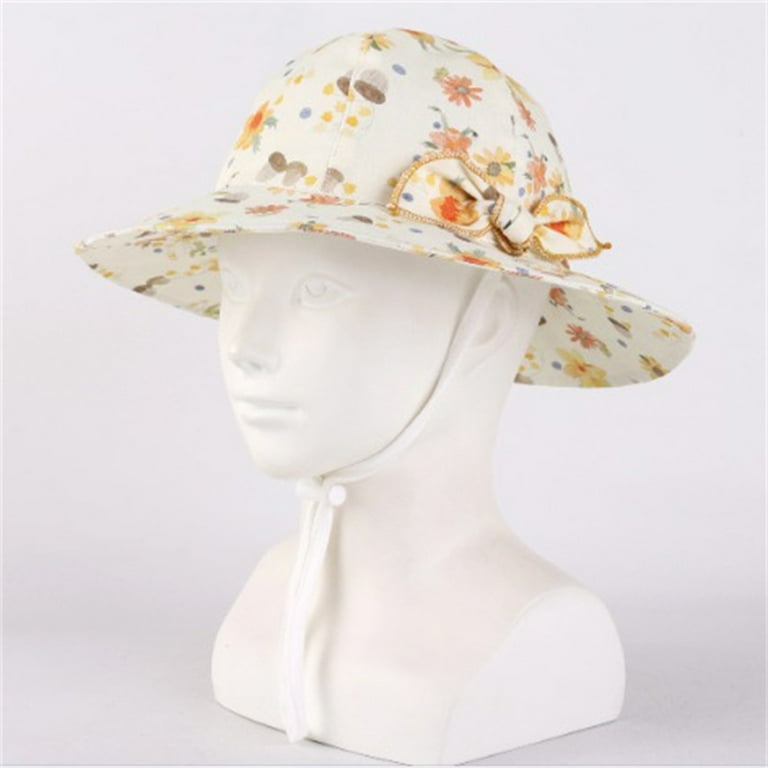 Infant Sun Hat Floral Sun Hat With Upf 50+ Outdoor  display picture 1