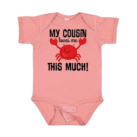 

Inktastic My Cousin Loves Me Boys Gift Baby Boy or Baby Girl Bodysuit