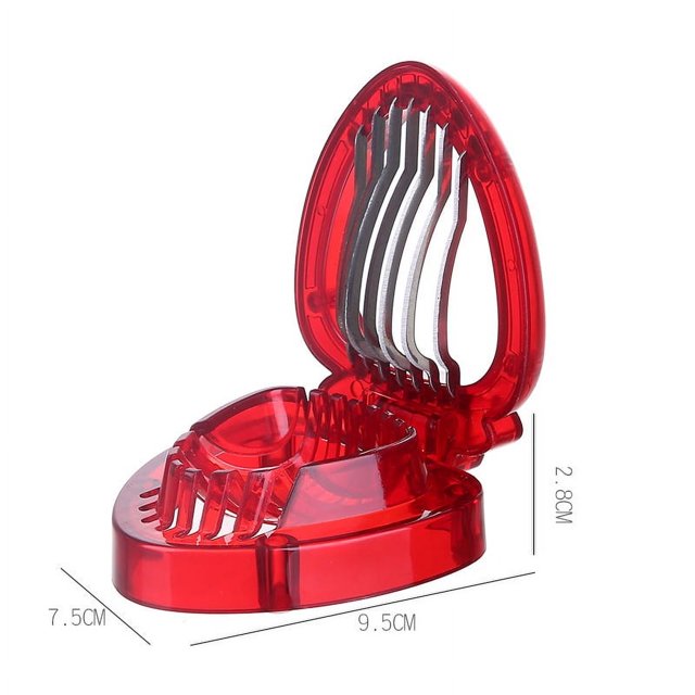 Cortador de fresas, cortador de fresas, descascarador de fresas, removedor de tallos de hojas de fruta, ensalada, pastel, herramientas para huevos, accesorios de cocina