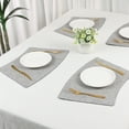 thumbnail image 7 of Unique Bargains Set of 6 Place Mat Faux Leather Table Placemats Washable Gray 19x12in, 7 of 7