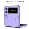 thumbnail image 6 of Allytech Case for Samsung Galaxy Z Flip 3 5G Released, Slim Thin All-Inclusive Hard PC Rugged Rotatable Ring Holder Support Car Mount Magnetic Stand Cover for Galaxy Z Flip 3 2021, Purple, 6 of 10