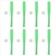 thumbnail image 1 of 16X Souviner Baseball Bat Juguetes Deportivos Juguetes para Niños Baseball Bat Verde, 1 of 5