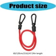 thumbnail image 5 of Necvior Luggage Strap Elastic Tie Strap String Tension Rope Expander with Hook, 60cm/120cm Size Bungee Cord with Carabiner Hook, 5 of 12