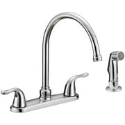 EZ-FLO 10201 High Arc Swivel Spout Kitchen Faucet, Two-Handle, Chrome