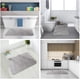 thumbnail image 4 of Alfombra de baño Espesar Alfombras de baño antideslizantes Shaggy con microfibra suave absorbente de agua para baño Ducha Bañera Dormitorio, ducha y habitación 40 * 60 cm Gris claro oso de fresa  Hogar, 4 of 5