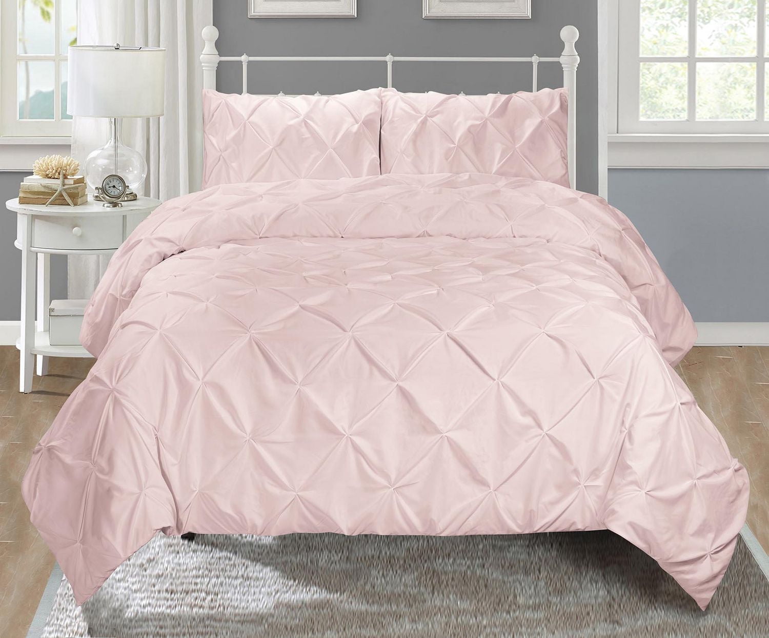 Swift Home Pintuck Duvet Cover Set