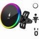thumbnail image 1 of HAYANfor Magsafe Car Mount, 15W Magnetic Wireless Charger for iPhone, Magsafe Air Vent Car Holder Charger for iPhone 16 Pro Max/16/15/14 13 12, Samsung S25/S25+/Ultra, RGB LED Design, 1 of 1