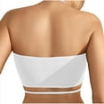 thumbnail image 4 of Ayolanni White Women's Bras and Underwear Sets No Underwire Plunge Cheeky T-Shirt Solid Bras Girls Bras, 4 of 5