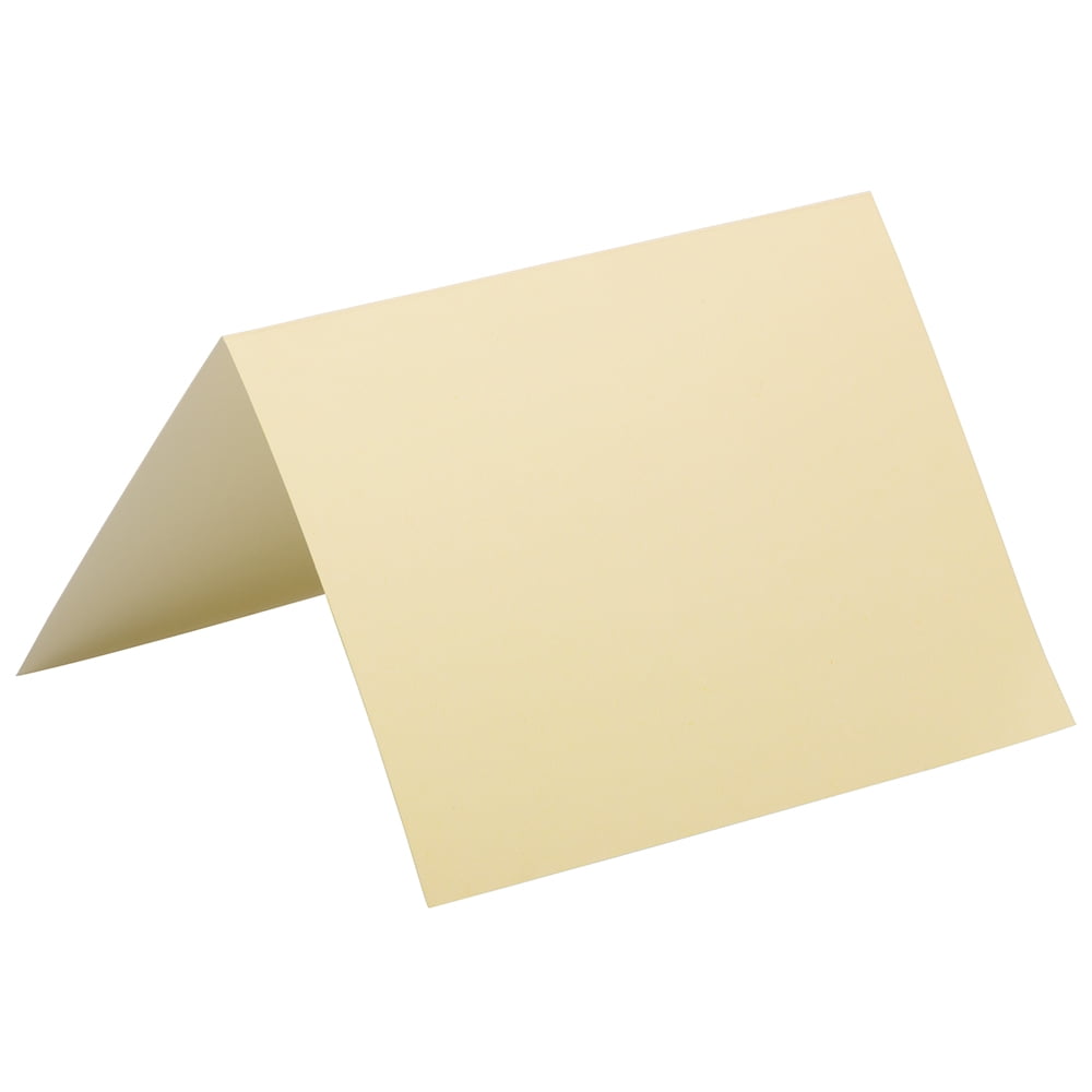 JAM Foldover Cards, 4 5/8 x 6 1/4, Ivory, 25/Pack