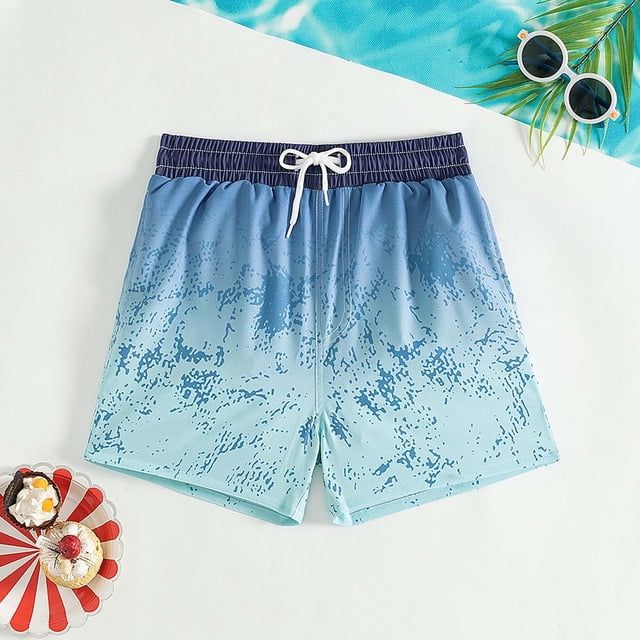 Maillots de Bain pour Garçons avec Doublure de Compression Shorts de Natation pour Garçons Séchage Rapide Maillots de Bain pour Garçons Shorts de Bain Garçons 6-7 Ans