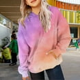 thumbnail image 2 of KAUOD Oversized Gradient Color Hoodies for Girls Long Sleeve Cotton Pullover Hoodie Sweatshirts Trendy Cute Teen Kids Clothes, 2 of 7
