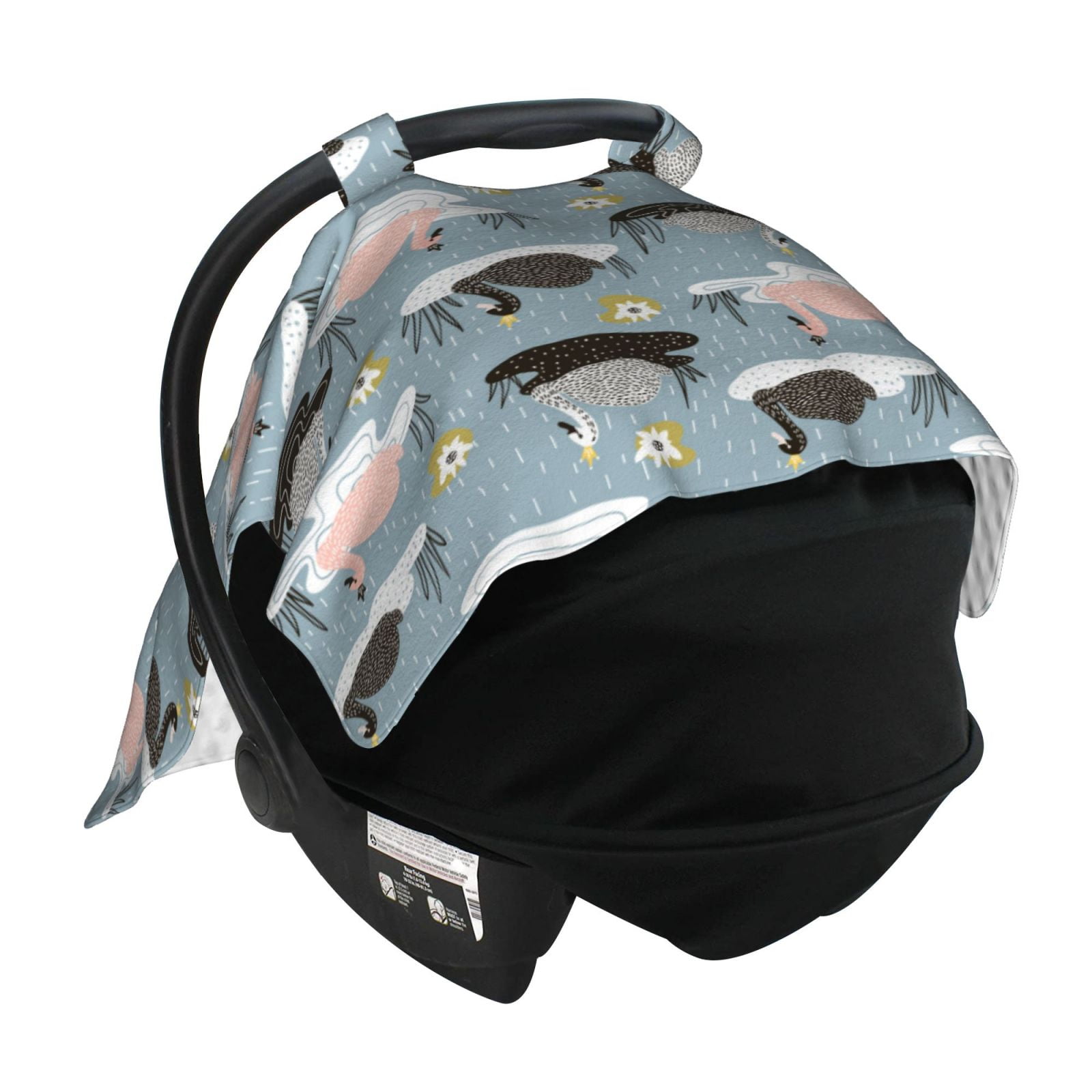 Car Seat Cover Baby - Swan Princess On Lake Breathable Infant Car Seat Cover for Baby Carseat, Lightweight Comfort Baby Essentials Must Haves Newborn Stuff for Girl Boy