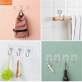 thumbnail image 5 of GLUIT Large Adhesive Wall Hooks for Hanging Heavy Duty 22 lbs, Towel Hooks, Stainless Steel, PVC, 18 pack, 5 of 9