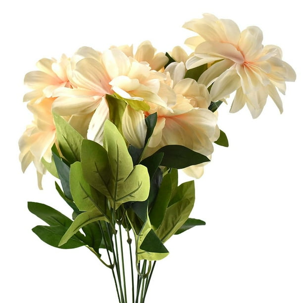 Artificial Dahlia Flowers Spray, 19-Inch, Blush - Walmart ...