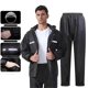 thumbnail image 2 of Men'S Raincoat Set Rainproof Mask Raincoat Outdoor Work Hiking Cycling Fishing Raincoat Storm Proof Poncho 4XL, 2 of 5