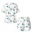 thumbnail image 5 of Lsque Cartoon House Car Women's Short-Sleeved Pajama Set - 2 Piece Soft and Lightweight Sleepwear Set-XX-Large, 5 of 9