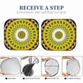 thumbnail image 7 of Uemuo Yellow Mandala Printed 2 PCS Car Windshield Sun Shade, Auto Sun Heat and UV Rays Blocker, Foldable Automotive Front Window Sunshade Protector, 7 of 7