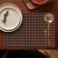 thumbnail image 5 of Multicolor Christmas Pattern Summer Placemats Table Placemats Set Of 4-Linen Kitchen Washable Placemats Table Mats 11.8"x17.7" Non-Slip Heat Resistant, 5 of 6
