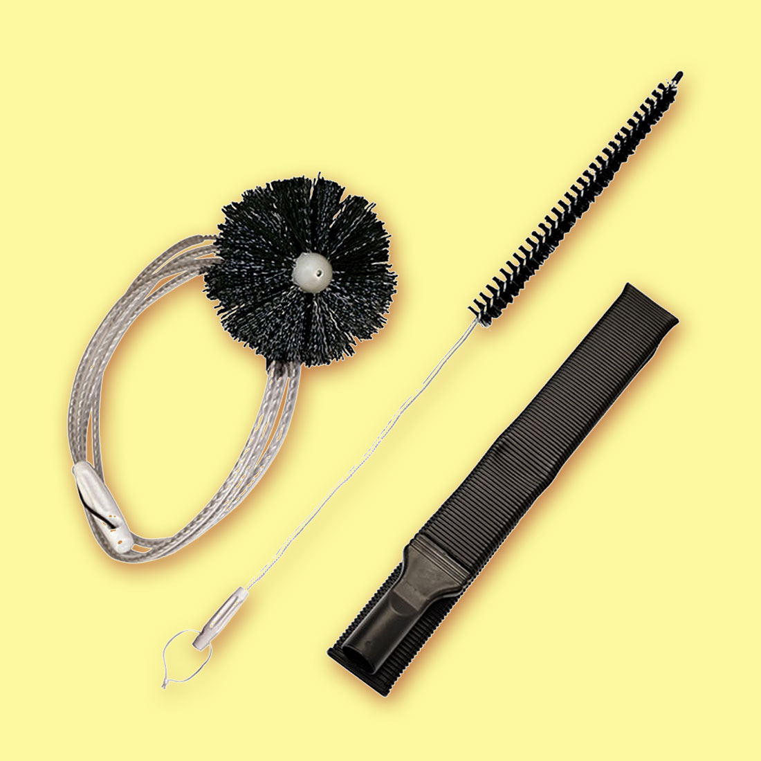 TV Direct Dryer Vent Cleaning Kit with Vacuum Attachment and Brush Set, 3 Piece