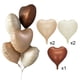 thumbnail image 2 of Globos de papel de aluminio de color caramelo para decoración de fiestas, globo de látex marrón chocolate y caramelo, 2 of 8