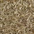 thumbnail image 3 of Plated Glass Bugle Beads Metallic Colours Pale Goldenrod 6~7x2mm Hole: 1mm about 10000pcs/Pound, 3 of 5