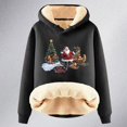 thumbnail image 4 of WILLBEST Sudadera para Mujer Womens Casual Plus Velvet Christmas Series Printed Long Sleeve Hooded Sweatshirt X-Grande, 4 of 4