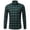Green, variant on IROINNID Shirt with Pocket for Men Autumn Slim Fit Long Sleeve Turndown Lattice Top Blouse Shirt,Dark Blue