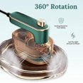thumbnail image 4 of Whimsyard Iron Steamer, 2025 New Rotary Garment Iron Steamer for Clothing, Portable Iron Steamer Handheld, Clothing Iron and Steamer Combo, Fabric Wrinkle Remover, Strong Penetrating (2Pcs Green), 4 of 8