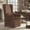 Brown Cotton Fabric Chair Cover & Beige, variant on iNSPIRE Q Josephine Farmhouse Light Distressed Natural Finish Linen Parson Chair, Beige