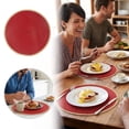 thumbnail image 2 of Braided Round Placemats 15 Inch Woven Table Mats Non- Washable Thin Edge Place Mats for Kitchen Dining Table Decor - Heat Resistant Placemats for Dining Outdoors Parties Use, 2 of 7