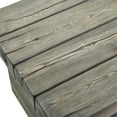 thumbnail image 6 of Afuera Living Modern Wood Outdoor Patio Side Table in Light Gray, 6 of 6
