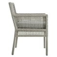 thumbnail image 4 of Modway Aura 7 Piece Outdoor Patio Wicker Rattan Set in Gray Gray, 4 of 8