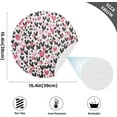 thumbnail image 4 of Coolnut Round Braided Placemats Set of 4,Valentine's Day Heart Washable Dining Table Durable PVC 15 Inch Non-Slip Heat Resistant Place Mats for Table Decor Home Decor, 4 of 7