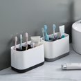 thumbnail image 5 of Lishi Non-Slip Toothbrush Holder with 3 Detachable Slots - Easy Cleaning, 5 of 5