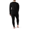thumbnail image 5 of Fruit of the Loom Women's & Women's Plus Stretch Fleece Thermal Top and Bottom Set, 5 of 14