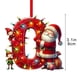 thumbnail image 2 of Adornos navideños, adornos navideños, regalos navideños, árbol de Navidad acrílico 2D, colgante de 26 letras, regalo decorativo, colgantes para fiestas navideñas familiares, objetos colgantes, 2 of 5
