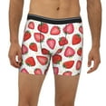 thumbnail image 6 of Sigee Hand Drawn Strawberry for Men's Boxer Briefs,Moisture Wicking and Breathable Medium, 6 of 9