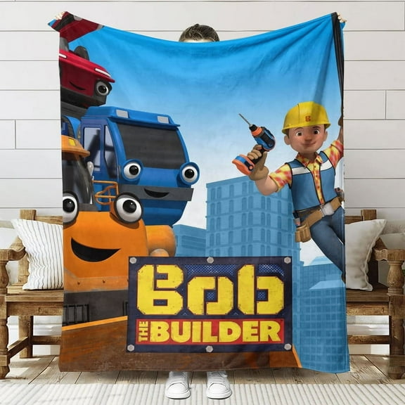Bob the Builder Throw Blanket Gifts for Fans Lover Girls Boys Women Present Hoodie Him Bed 60"x80"