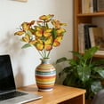 thumbnail image 6 of Butterfly Bouquet Silk Flowers - Yellow Fabric Floral Arrangement, Sunlight-resistant Decor for Indoor Window Displays and Outdoor Garden Party Decorations, Topliu, 6 of 8