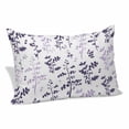 thumbnail image 2 of Purple Grey Botanical Pillow Covers 24"x36", Watercolor Spring Floral Summer Leaf Soft Brushed Microfiber Breathable Throw Pillow Covers, Pillowcase with Zipper for Couch Sofa Bedroom Living Room, 2 of 9