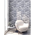 thumbnail image 2 of Elegante papel tapiz de ladrillo de piedra gris claro, revestimiento de pared removible para salpicadero de cocina, papel tapiz decorativo despegable y pegable para aplicación en superficies lisas,, 2 of 4