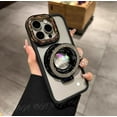 thumbnail image 3 of for iPhone 15 Pro Colorful Glass Beads,Bling Magnetic Holder Transparent Phone Case,Suitable for Magsafe,Light Luxury and Simplicity,Black, 3 of 12