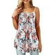 thumbnail image 2 of Sonducket Camiseta sin mangas con tirantes de verano con estampado suelto para mujer Camisetas sin mangas Blanco L, 2 of 5