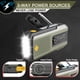 thumbnail image 5 of Emergency Solar Hand Crank Radio with Flashlight, Portable AM/FM Weather Radio & Power Bank, SOS Alert, USB-C Rechargeable Survival Gear for Camping, 5 of 9