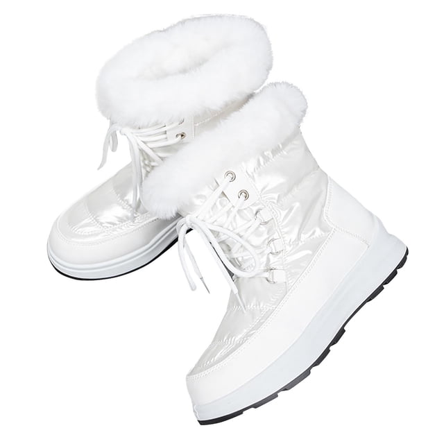 Pisexur Chaussures pour Femmes Chaussures d'Extérieur à Tige Haute avec Isolation en Velours Épais Bottes de Neige Décontractées Chaussures de Course Bottes de Cowboy