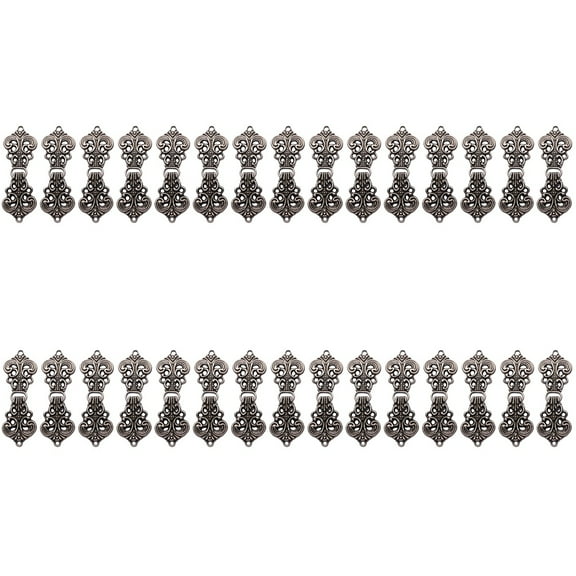 HOMEMAXS 30 Pairs Vintage Sweater Shawl Clips Filigree Cape or Cloak Clasp Fasteners Clothes Clip Scarves Clasp Cardigan Link Buckles Collar Dresses Connector Brooche Pin 5. 6X2. 1cm