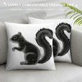 BCIIG Squirrel Graphic Decorative Throw Pillow Cover for Home Couch