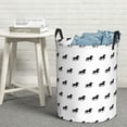 thumbnail image 5 of Modern Minimalist Horse Black Laundry Basket, Laundry Hamper Waterproof Laundry Bag Clothes Hamper Laundry Bin with Handles for Bedroom, Living Room, Kids Room-#, 5 of 5