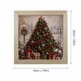 thumbnail image 2 of Christmas 3D Fabric Poke Art Kit, Vintage Holiday DIY Painting Craft Set with Wooden Frame, Handmade Christmas Decor for Adult (Glue Not Include) A, 2 of 4