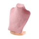 thumbnail image 5 of Exhibidor de collares, cadena, soporte para busto, decoración, joyería, soporte para busto, joyería Terciopelo rosa de 23 cm, 5 of 9